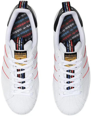 阿迪达斯三叶草贝壳头经典白黑红 FW6775 Shop 阿迪达斯三叶草贝壳头经典白黑红 FW6775