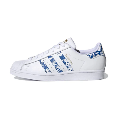 adidas Superstar 'White Blue Splatter'