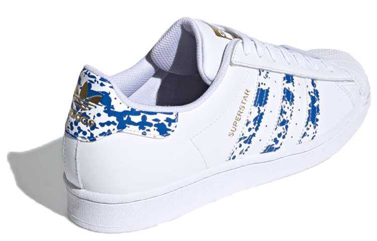 adidas Superstar 'White Blue Splatter' 圖 4