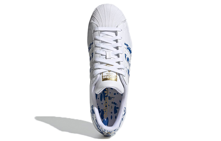 adidas Superstar 'White Blue Splatter' 圖 5