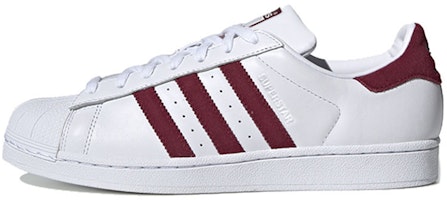 adidas Superstar 'White Collegiate Burgundy' EF9240