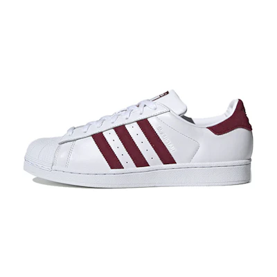 adidas Superstar 'White Collegiate Burgundy'