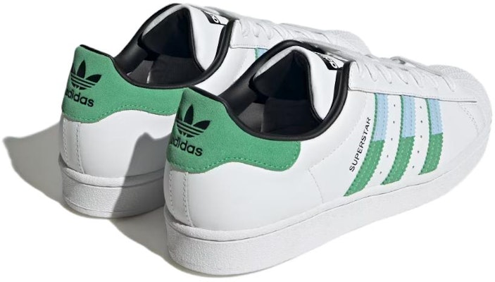 adidas Superstar 'Putih Hijau Biru' HQ2168 Lookbook adidas Superstar 'Putih Hijau Biru' HQ2168