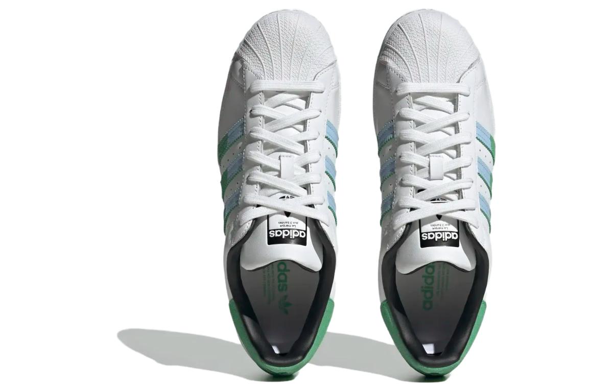 Shop adidas Superstar 'Putih Hijau Biru' HQ2168