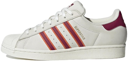 adidas Superstar 'White Legacy Burgundy' HQ8867 adidas Superstar 'White Legacy Burgundy' HQ8867