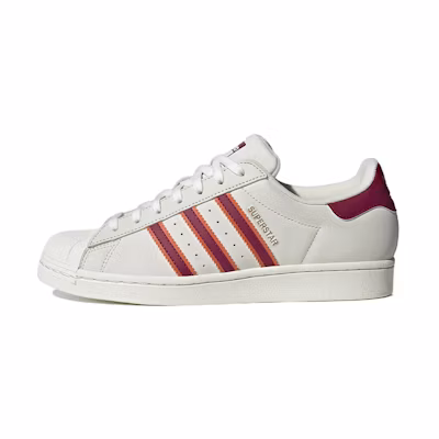 adidas Superstar 'White Legacy Burgundy'