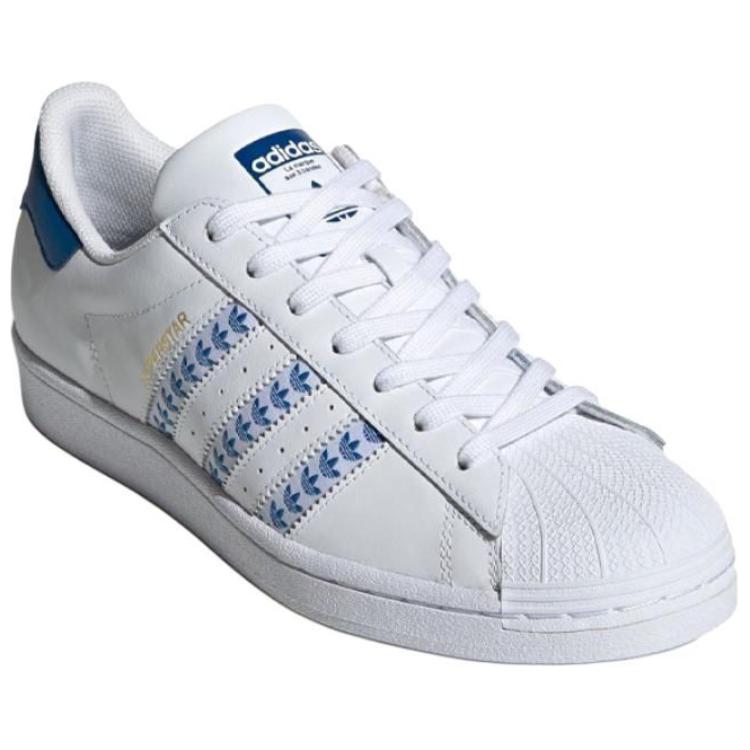Lookbook アディダス スーパースター "ホワイト/ラッシュブルー" FY3494