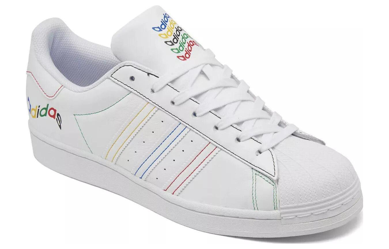 Lookbook adidas originals Superstar 百搭 舒適 防滑透氣耐磨 低筒 滑板鞋 男款 白色