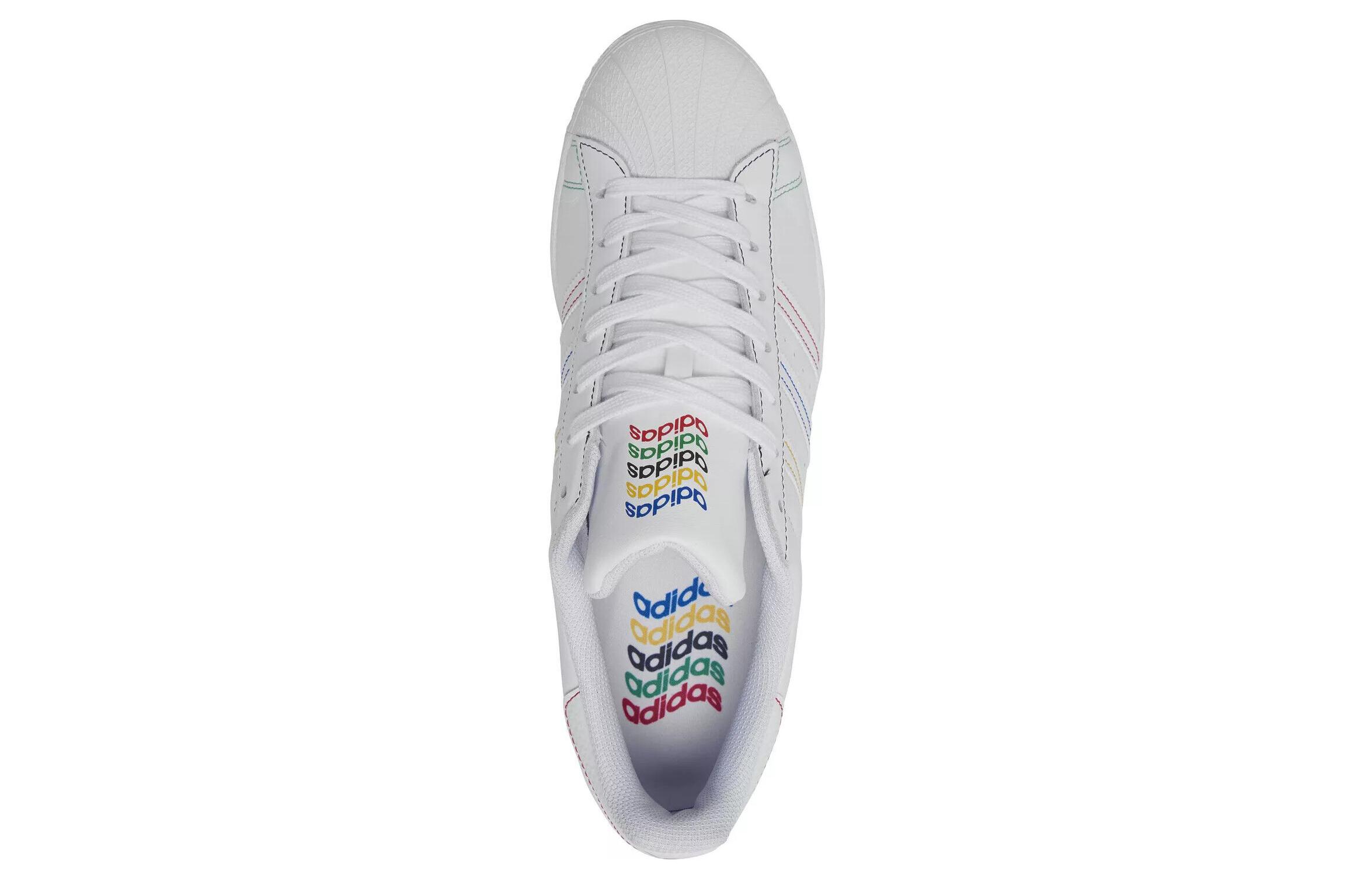 Shop adidas originals Superstar 百搭 舒適 防滑透氣耐磨 低筒 滑板鞋 男款 白色