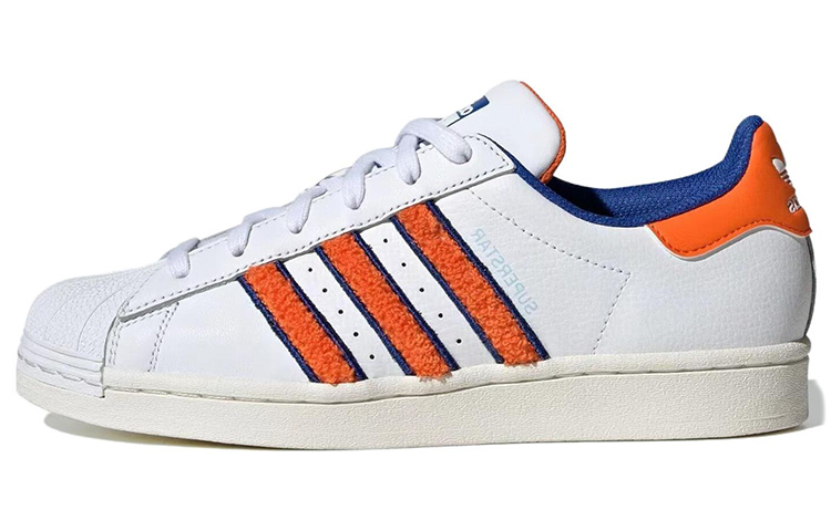 (W) adidas Superstar 'White Orange Royal Chenille'