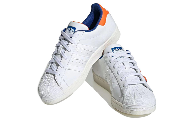 (W) adidas Superstar 'White Orange Royal Chenille' 圖 3