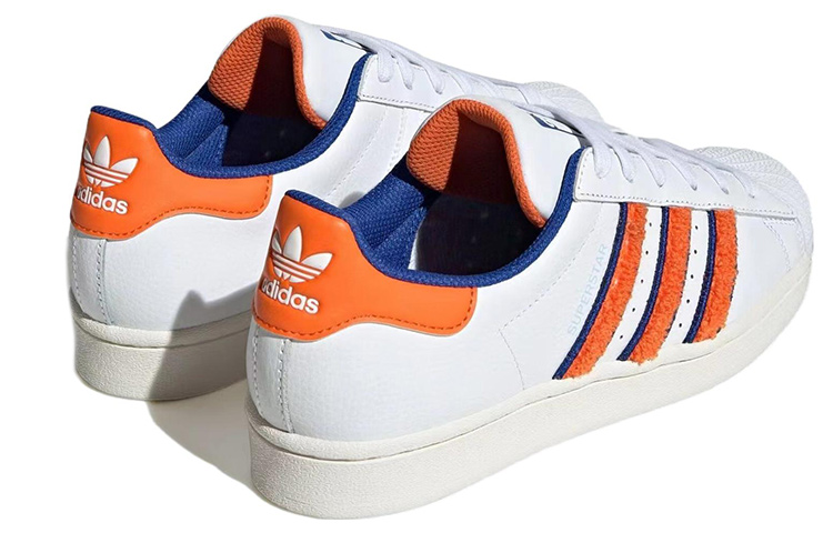 (W) adidas Superstar 'White Orange Royal Chenille' 圖 4