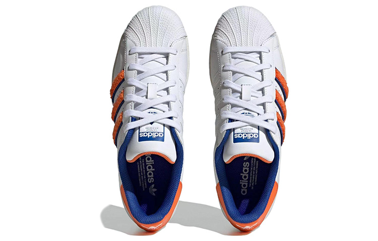 (W) adidas Superstar 'White Orange Royal Chenille' 圖 5