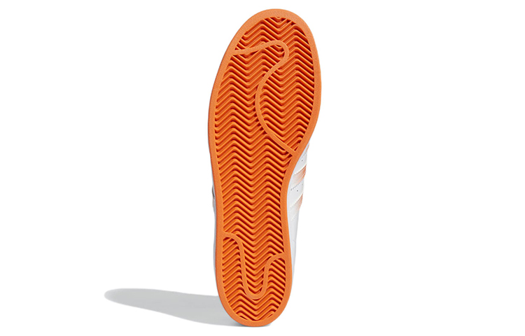 Details for adidas originals 超級之星 舒適時尚 輕便耐磨 低筒 球鞋 白橙
