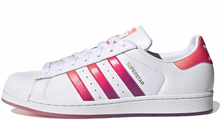 adidas originals Superstar 防滑耐磨 低筒板鞋 男女同款 白粉紫 Buy adidas originals Superstar 防滑耐磨 低筒板鞋 男女同款 白粉紫