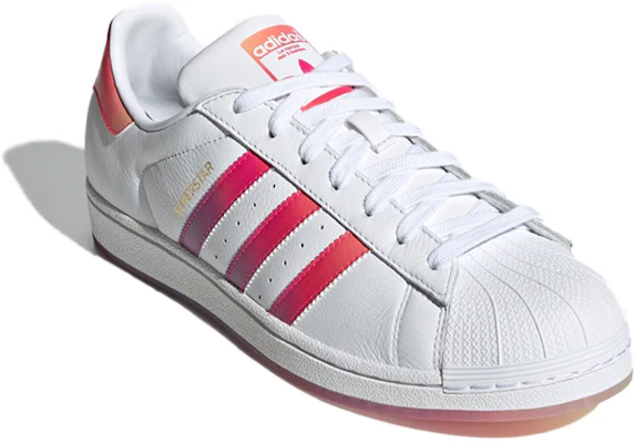 adidas originals Superstar 防滑耐磨 低筒板鞋 男女同款 白粉紫 Lookbook adidas originals Superstar 防滑耐磨 低筒板鞋 男女同款 白粉紫