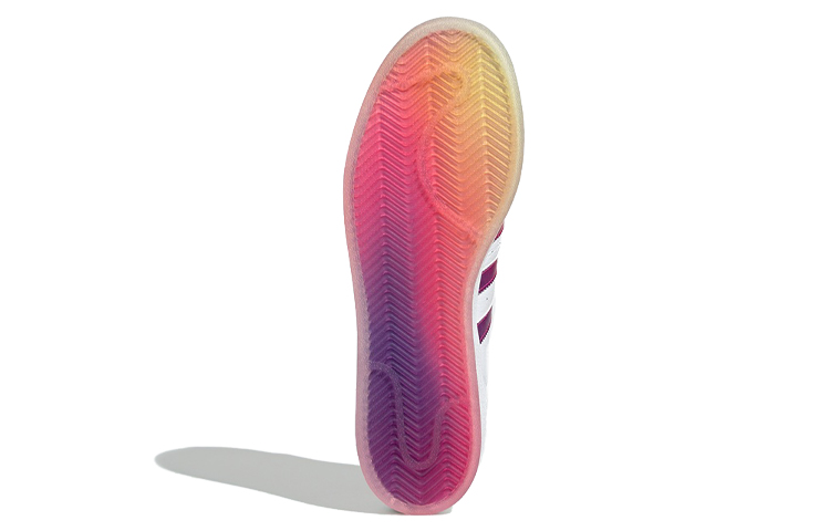 Details for adidas originals Superstar 防滑耐磨 低筒板鞋 男女同款 白粉紫