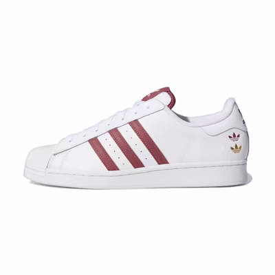 adidas Superstar 'White Quiet Crimson'