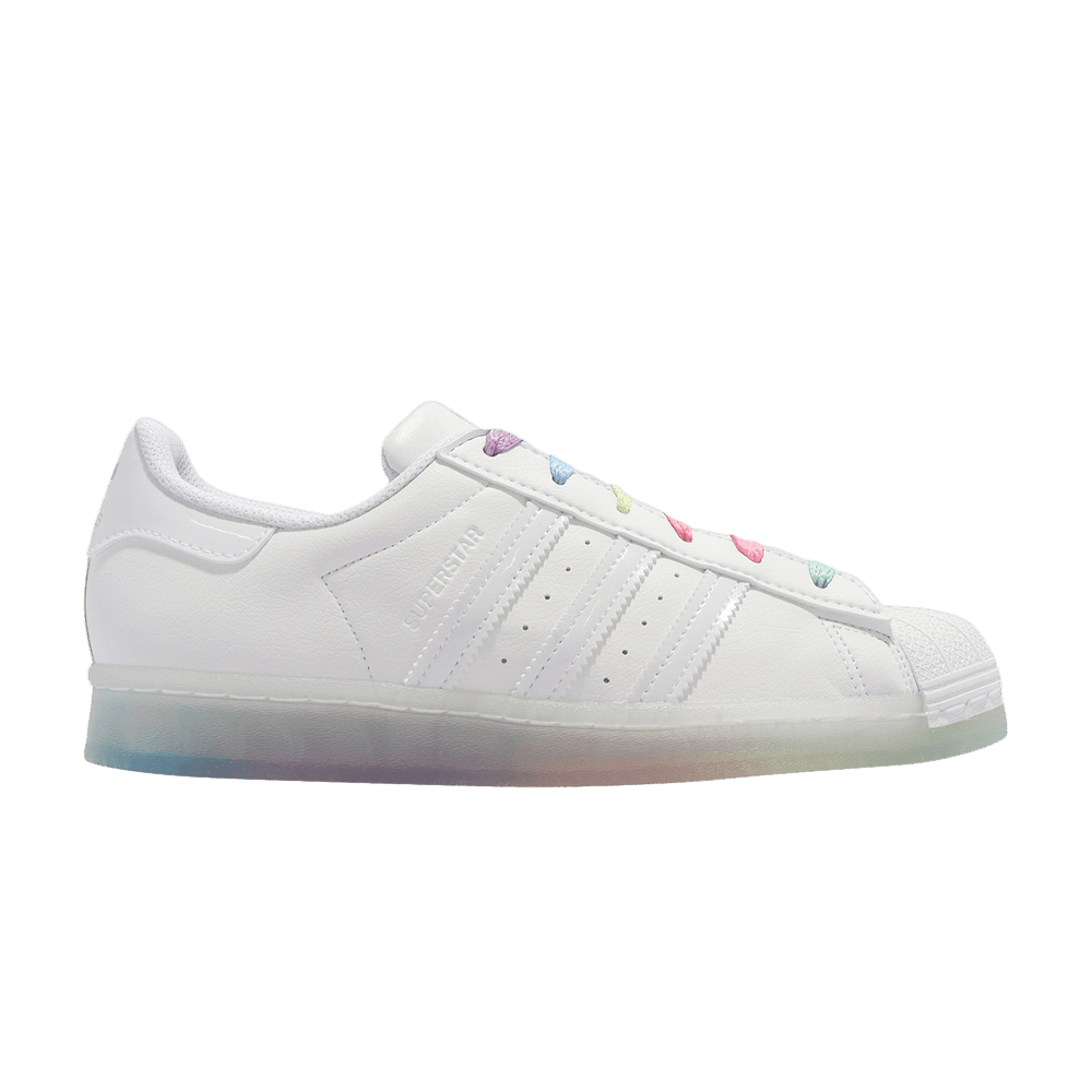 adidas white rainbow