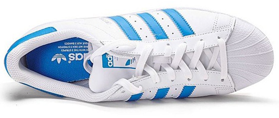 adidas Superstar 'Blanco Ray Azul' S75929 Shop adidas Superstar 'Blanco Ray Azul' S75929