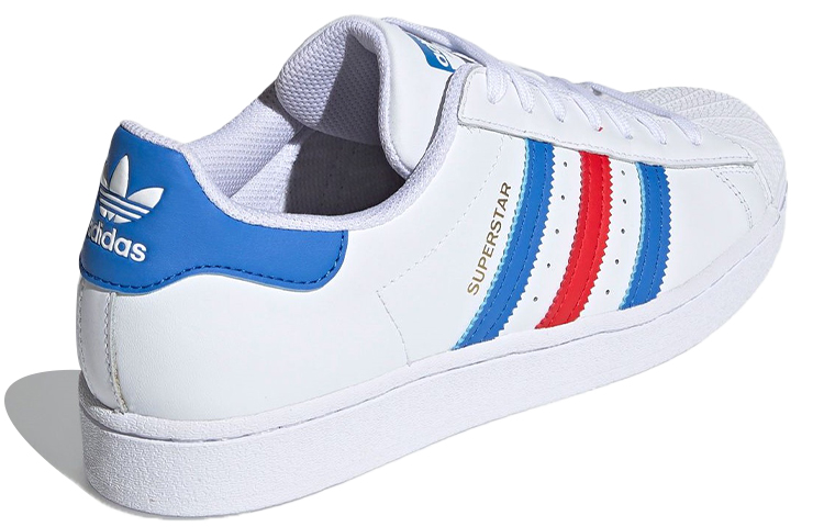 Shop adidas Superstar 'White True Blue Red' H68095