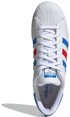 adidas Superstar 'White True Blue Red' H68095 Purchase adidas Superstar 'White True Blue Red' H68095