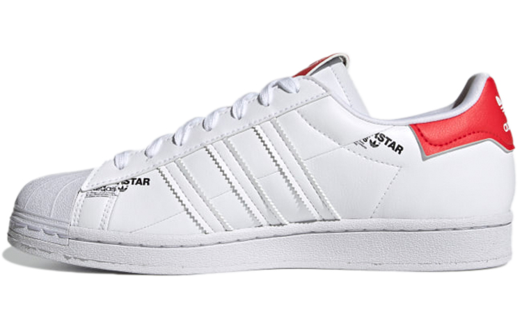 adidas Superstar 'White Vivid Red'