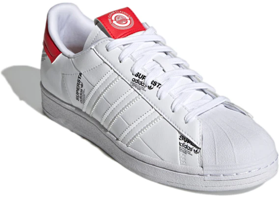 adidas Superstar 'Blanco Rojo Vivo' GV7672 Lookbook adidas Superstar 'Blanco Rojo Vivo' GV7672