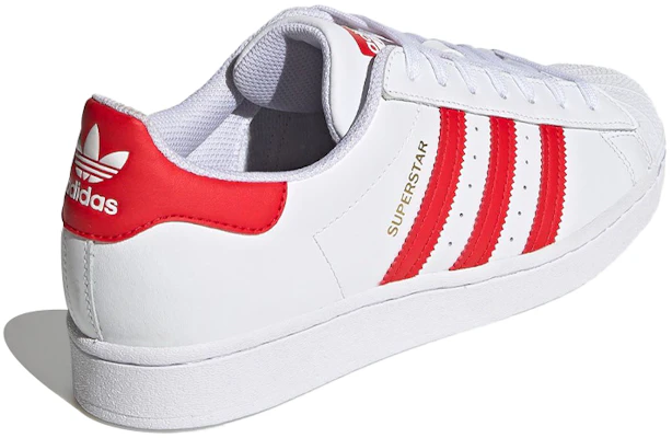 adidas Superstar 'Putih Merah Menyala' H68094 Lookbook adidas Superstar 'Putih Merah Menyala' H68094