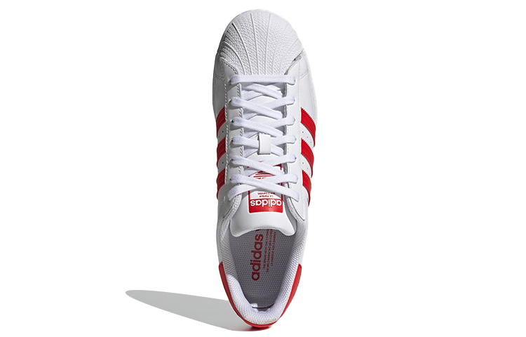 Shop adidas Superstar 'Putih Merah Menyala' H68094