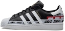 Buy adidas Superstar 'Wordmark Heel Stripe - Hitam Teras' FX5559