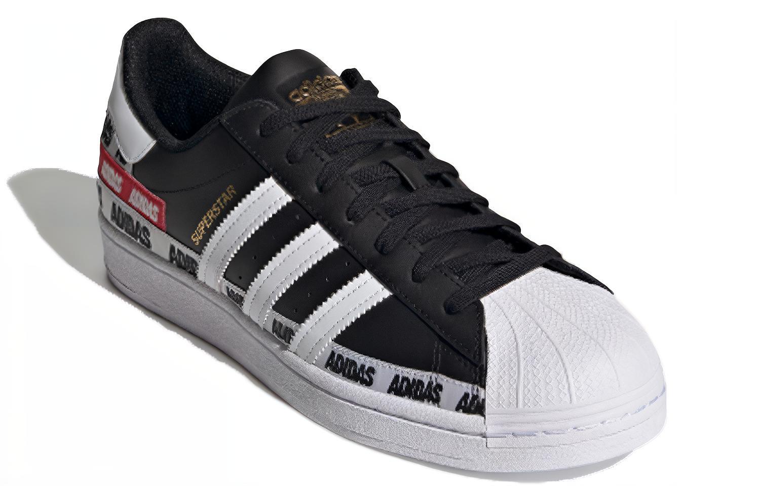Lookbook adidas Superstar 'Wordmark Heel Stripe - Hitam Teras' FX5559