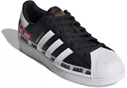 adidas Superstar 'Wordmark Heel Stripe - Hitam Teras' FX5559 Lookbook adidas Superstar 'Wordmark Heel Stripe - Hitam Teras' FX5559