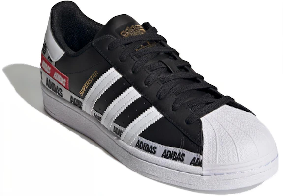 adidas Superstar 'Wordmark Heel Stripe - Hitam Inti' FX5559 Lookbook adidas Superstar 'Wordmark Heel Stripe - Hitam Inti' FX5559