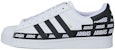 adidas Superstar 'Jalur Tumit Wordmark - Putih Hitam' FX5558