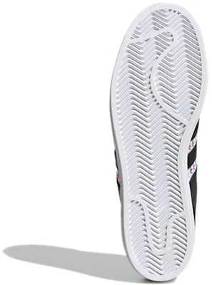 阿迪达斯Superstar黑色多色三叶草条纹 FZ0058 Details for 阿迪达斯Superstar黑色多色三叶草条纹 FZ0058