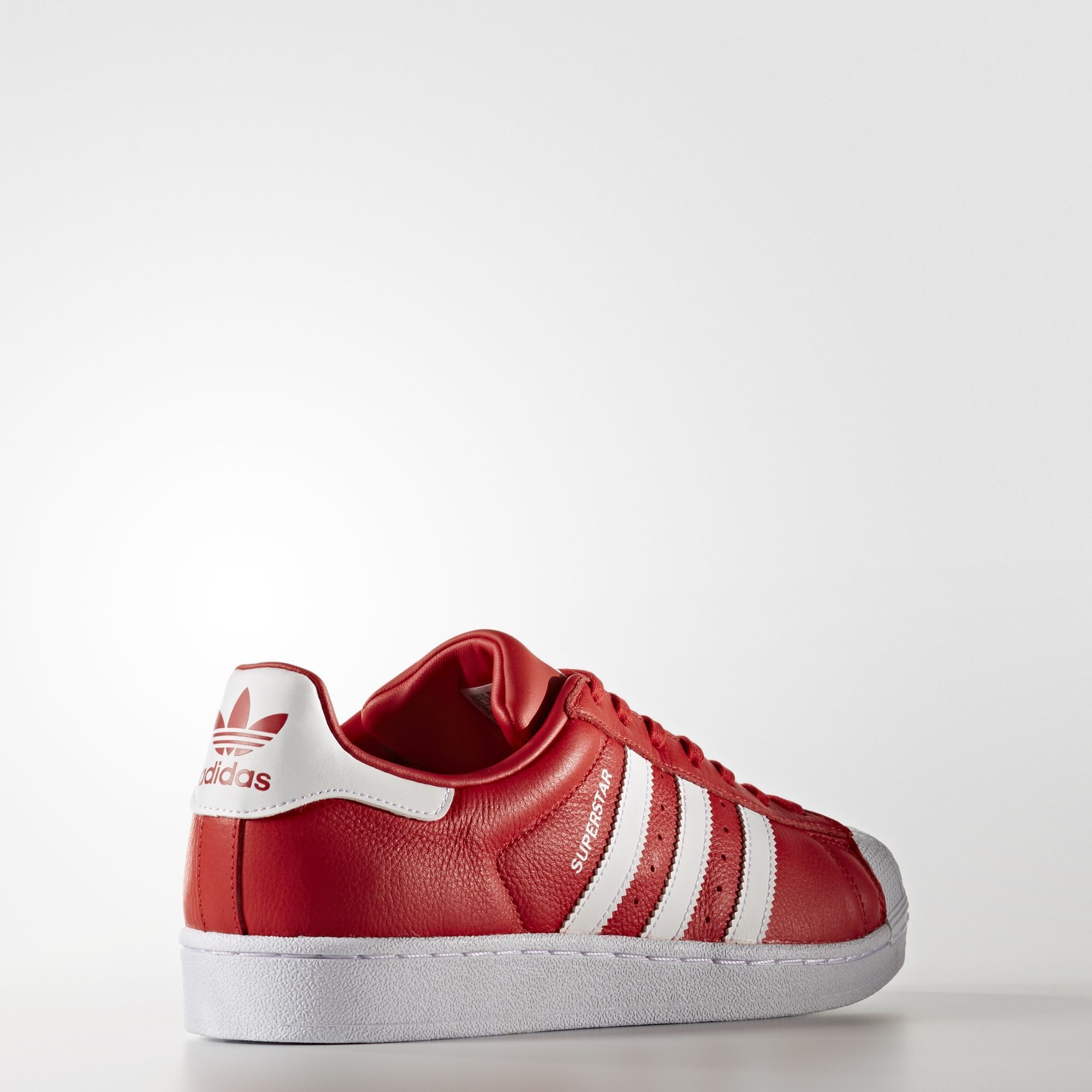 Lookbook adidas originals Superstar 休閒舒適 低筒 板鞋 男女同款 罌粟紅