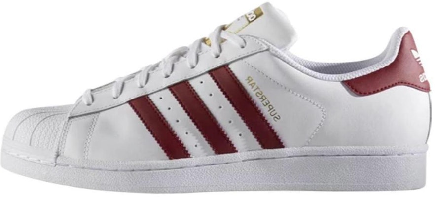 adidas Superstar Foundation 'White Burgundy' BY3713 Buy adidas Superstar Foundation 'White Burgundy' BY3713