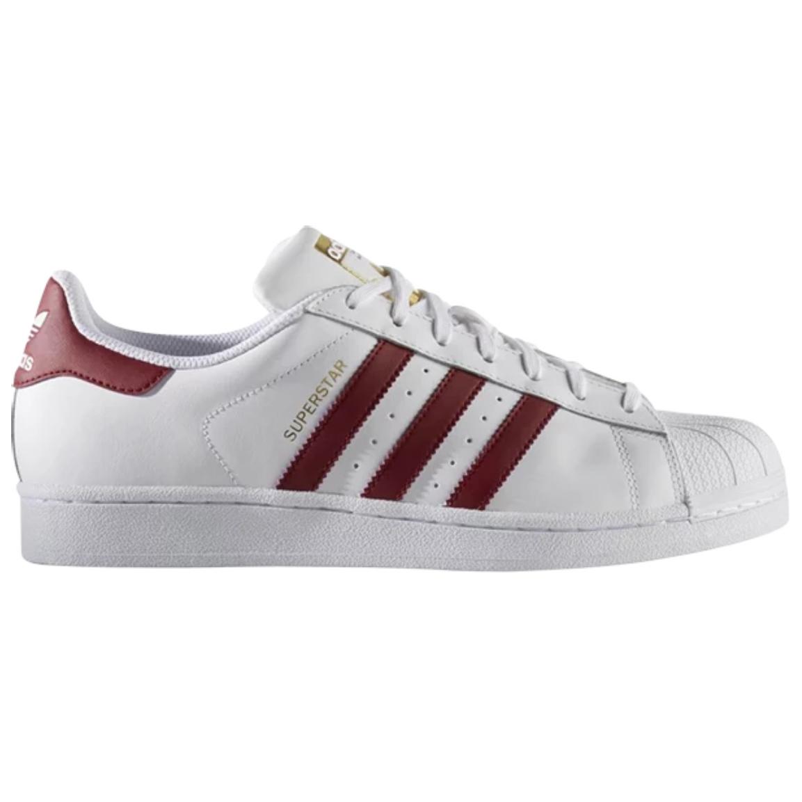 Shop adidas Superstar Foundation 'Putih Burgundy' BY3713