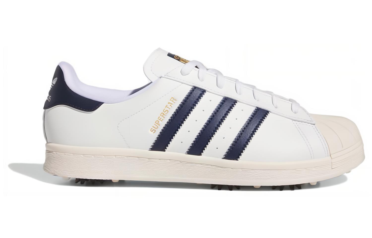 Lookbook adidas originals Superstar 舒適 防滑減震耐磨 低筒 高爾夫球鞋 男女同款 白藍色
