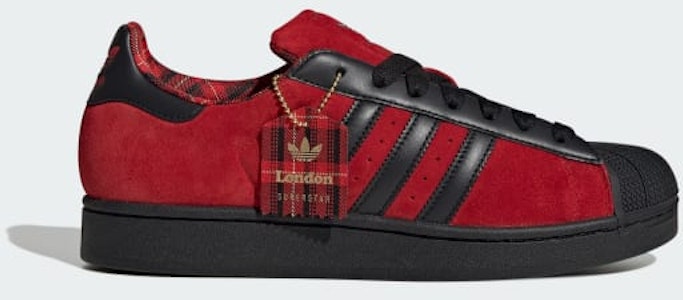 阿迪达斯Superstar II鞋款 鲜红/黑色/哑金 JQ3224 Buy 阿迪达斯Superstar II鞋款 鲜红/黑色/哑金 JQ3224
