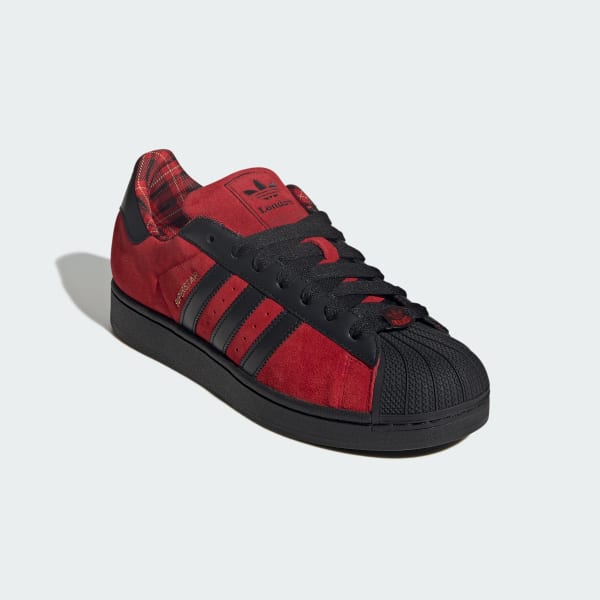 Shop Adidas Superstar II 鞋款 豔紅/核心黑/霧面金 JQ3224