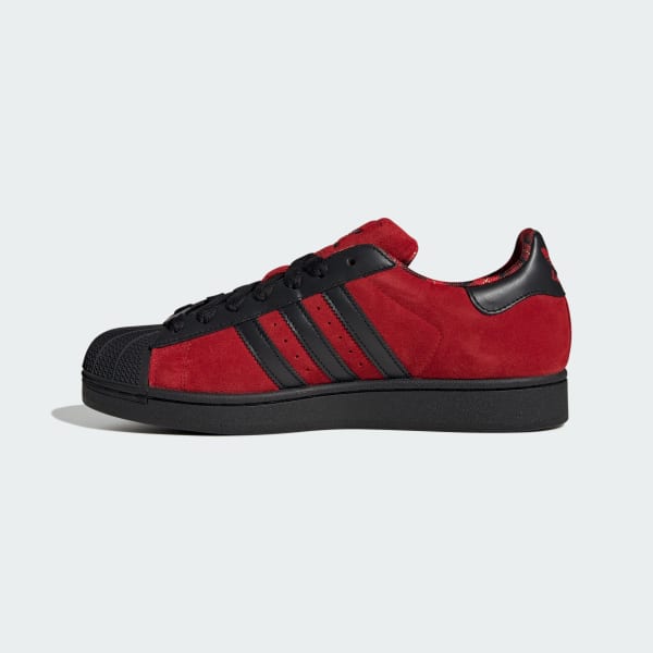 Details for Adidas Superstar II 鞋款 豔紅/核心黑/霧面金 JQ3224