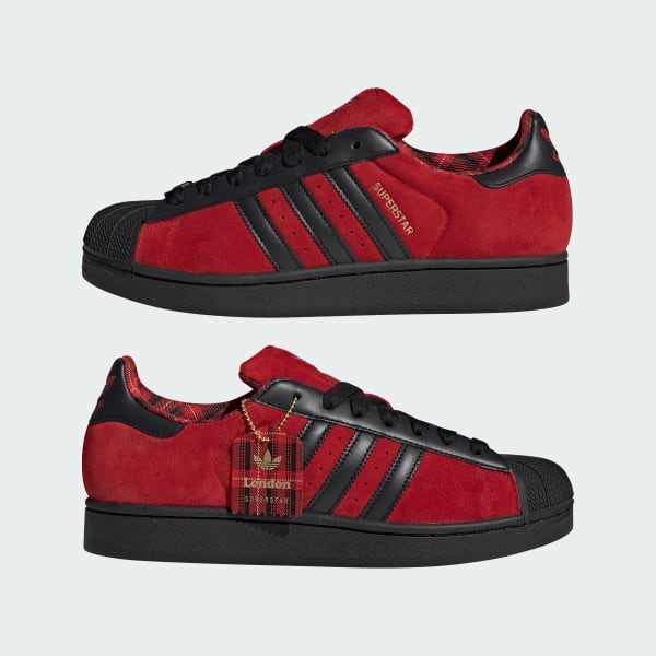 Sizing Adidas Superstar II 鞋款 豔紅/核心黑/霧面金 JQ3224