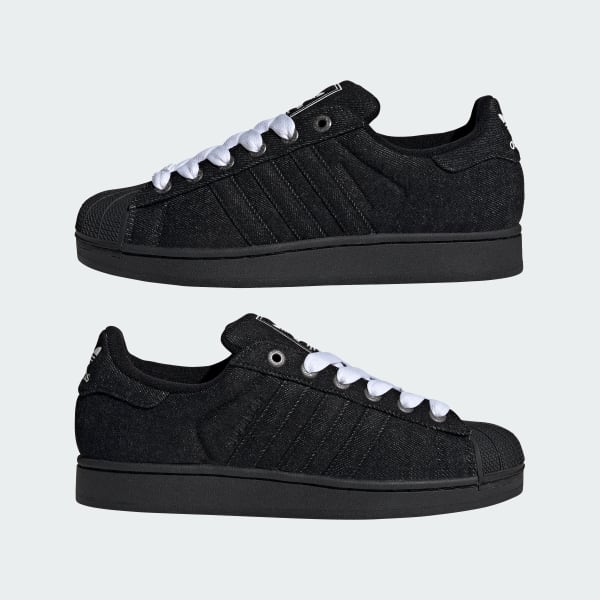 Cheap Adidas Superstar II Kasut Hitam Teras/Hitam Teras/Putih Awan JQ3211