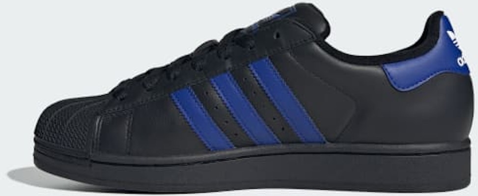 Adidas Superstar II Shoes Core Black/Semi Lucid Blue/Cloud White JR1632 Details for Adidas Superstar II Shoes Core Black/Semi Lucid Blue/Cloud White JR1632