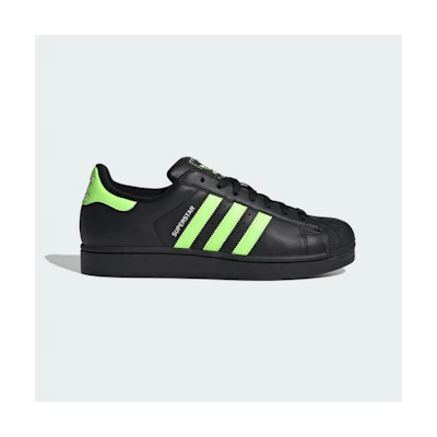 Adidas Superstar II Shoes Core Black/Signal Green/Cloud White