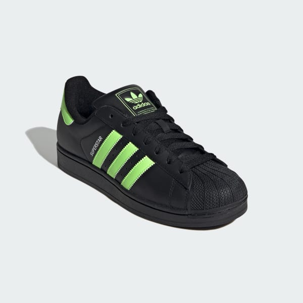 Shop Adidas Superstar II Sepatu Hitam/Hijau Signal/Putih Cloud JQ3175