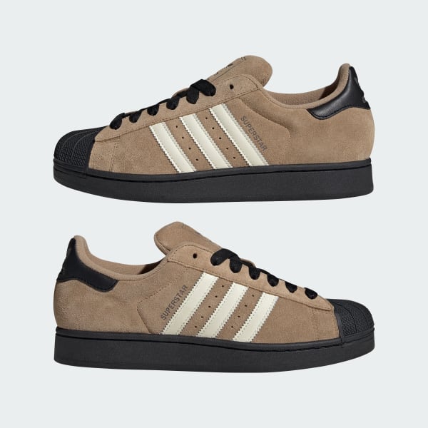 Sizing Adidas Superstar II Zapatillas Marrón/Blanco Crema/Negro Core JQ3221