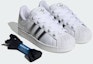 Cheap (Women) Adidas Superstar II Sneakers Cloud White/Matte Silver/Core Black JR4233